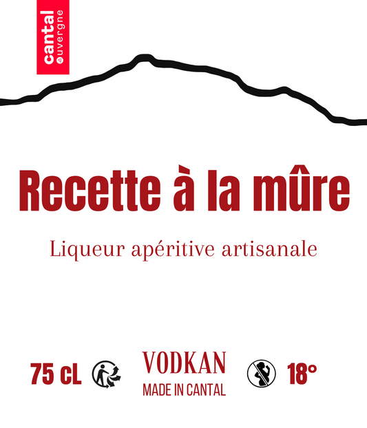 VODKAN® - Liqueur apéritive à la Mûre - 18°