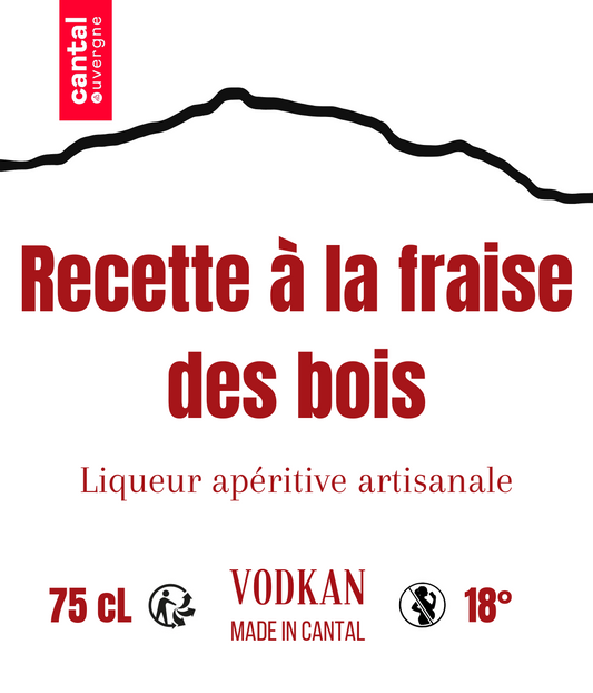 VODKAN® - Liqueur apéritive à la Fraise des Bois - 18°