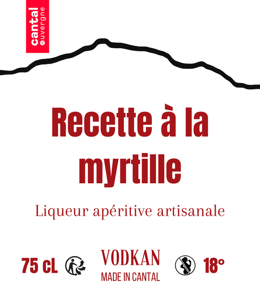 VODKAN® - Liqueur apéritive à la Myrtille - 18°