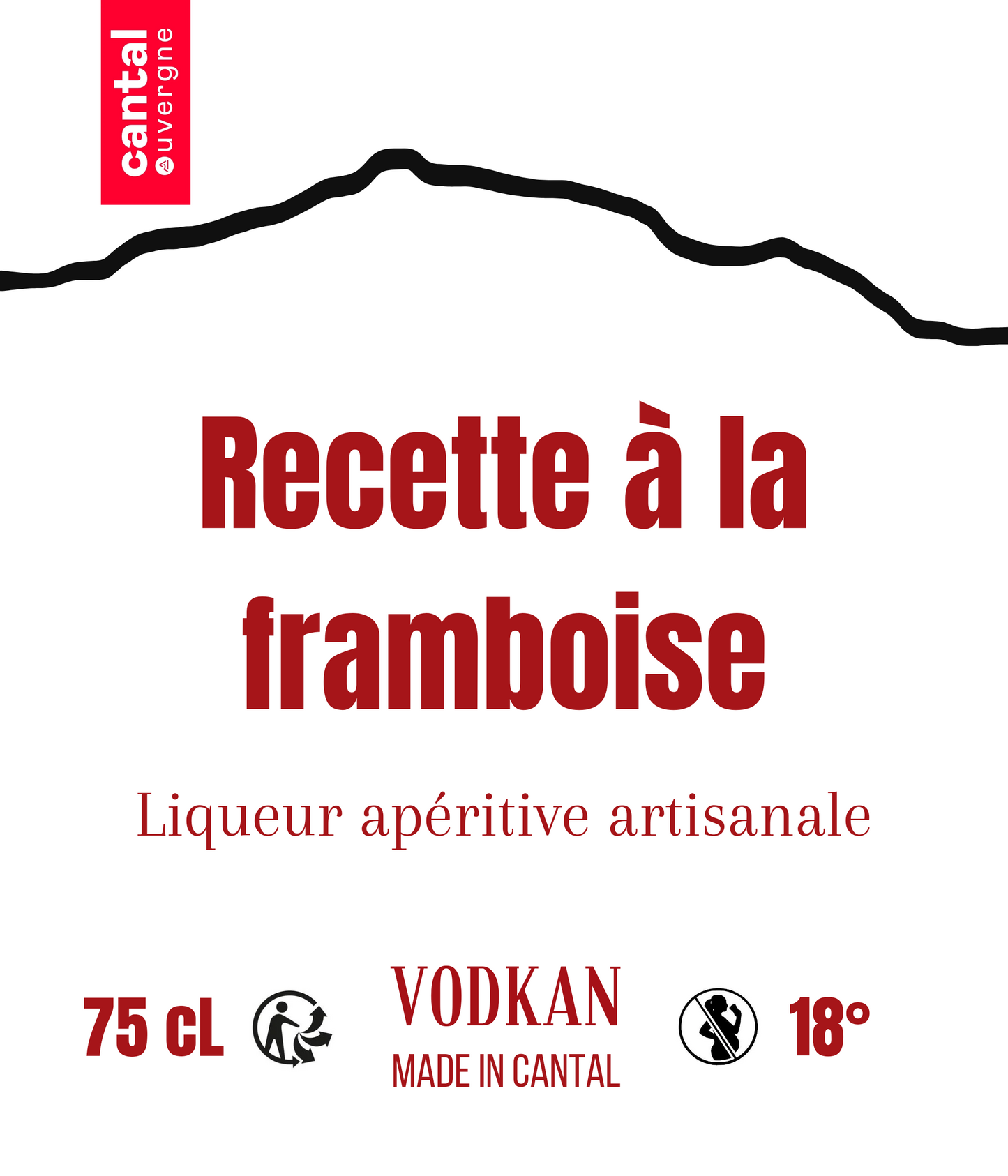 VODKAN® - Liqueur apéritive à la Framboise- 18°